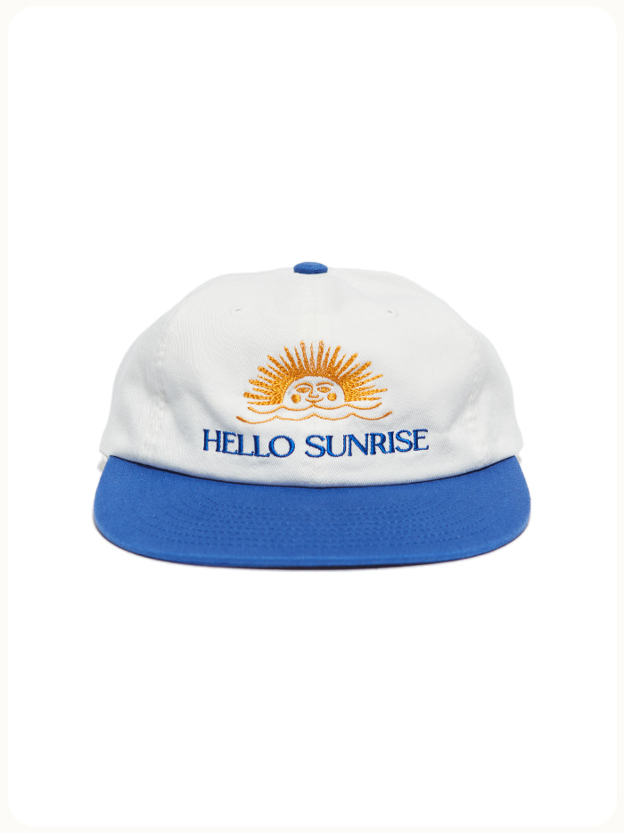 Two Tone Washed OG Logo Cap_Off White / Blue - Hello Sunrise